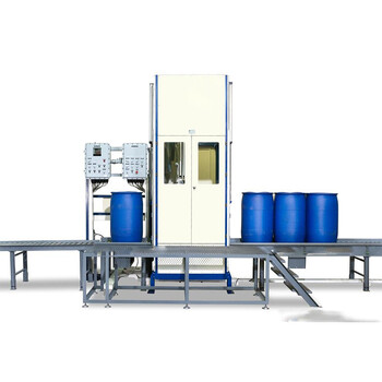上稱重式裝桶機200L溶劑裝桶機