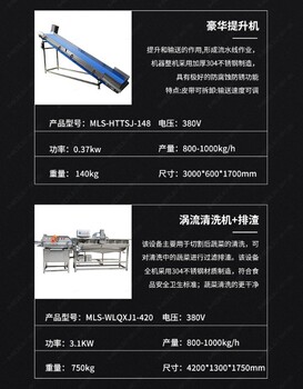 上海中央厨房设备厂家预制菜加工叶菜类净菜加工流水线