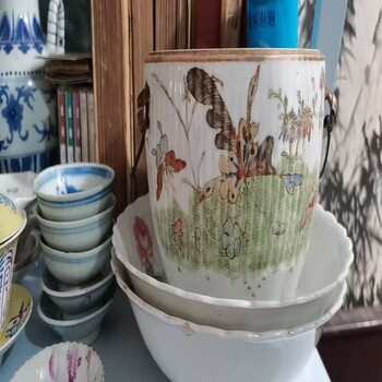 上海老瓷器印泥盒回收老瓷器大汤碗回收诚信靠谱