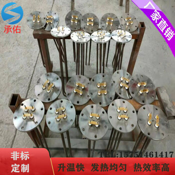 法蘭加熱管不銹鋼管耐腐蝕水箱加熱棒導(dǎo)熱油爐法蘭管加熱器