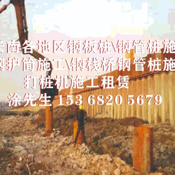 昆明鋼板樁施工打撥機出租賃鋼板樁打撥機