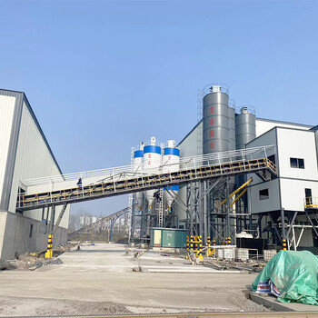 HZS240混凝土攪拌站商混工程建筑機械設備商砼預拌混凝土站生產線