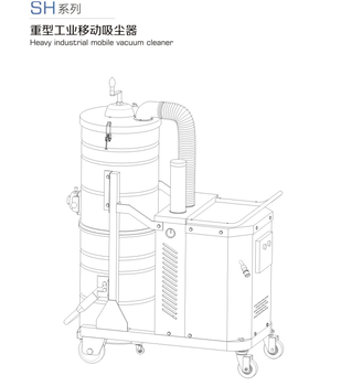 4KW粉塵工業吸塵器工業脈沖吸塵機鐵屑砂石吸塵器