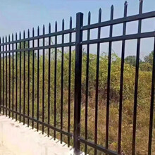 黑色围墙护栏铁艺围栏企业单位公园外墙栏杆尖头处理防翻越