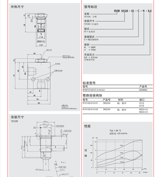 RVM10120-01-C-N-0.5贺德克单向阀应用于防止油缸滑行关闭油路