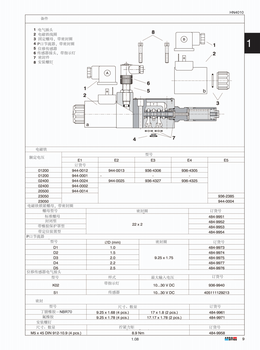 德國ARGO-HYTOS電磁閥RPE3-062X1124V垃圾抓抓斗配件