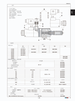 德国ARGO-HYTOS电磁阀RPE3-062X1124V垃圾抓抓斗配件