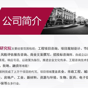 新余編寫可行性研究報告公司新余項目建議書3-5天可交稿