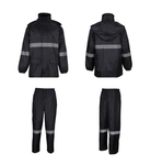 PVC材质雨衣、防水安全警示服、分体式雨衣-防水反光服
