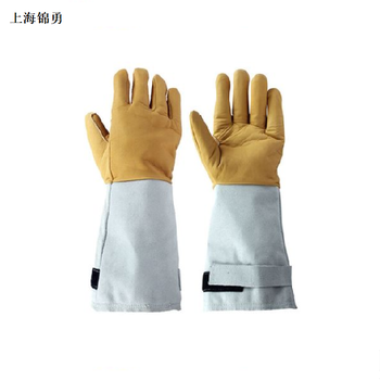 防冻皮制手套/零下170摄氏度手套，双层低温隔热手套-防液氮手套