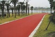 云南丽江社区口袋公园环路透水混凝土彩色露骨料透水人行道