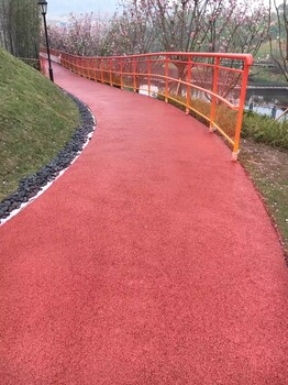 四川樂山透水混凝土市政綠道工程透水地坪商業(yè)步行街鋪裝