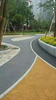 肇慶透水混凝土地坪源頭材料透水彩色路面海綿城市道路