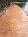 青海海东地区景观优化建设水泥压花路面彩色混凝土仿石地坪