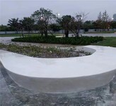 齐齐哈尔园林景观装饰地坪现场制作艺术混凝土坐凳泰克石工艺