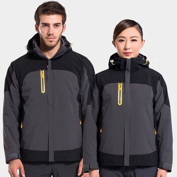 上海奉賢沖鋒衣定制工作服印logo服裝訂做