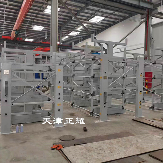 北京钢材货架立体存放几十种规格省空间整齐方便吊车取货