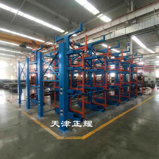 河南新乡型材车间存放管理方式可伸缩式型材货架省地整齐