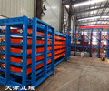 江苏镇江手摇式板材货架存放7种板材每种5吨单手摇出使用