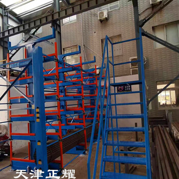 四川資陽圓鋼貨架伸縮式懸臂貨架銅排存放架鋁型材擺放架