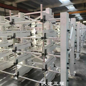 銅棒鋼棒棒材圓鋼存儲新方式伸縮懸臂式棒料貨架圖片