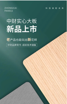 中財板材中財實心大板新品上市，老產(chǎn)品也能玩出新花樣。