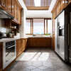 家庭廚房裝修-實木整體櫥柜定制-工廠直營-價格從優