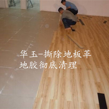 白云嘉禾旧地毯拆除地板清洗除胶，PVC地板革撕除黏胶清理