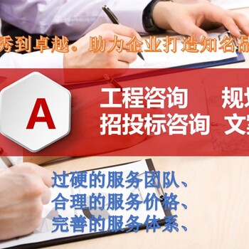 四川省内江市快速编制项目可行性研究报告书