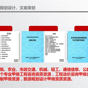 北京老师定制预可行性研究报告编制单位