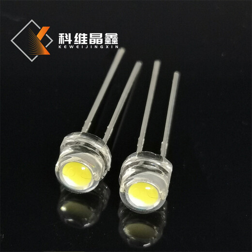 高亮F5燈珠4.8mm草帽白光直插式