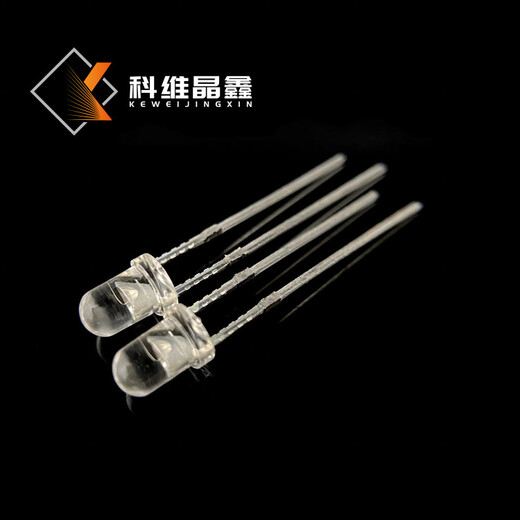插件led燈珠F3白發紅短腳晶元芯片金線