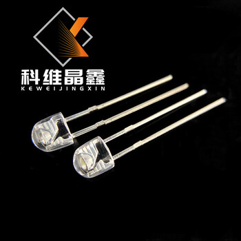 F5/5MM草帽無(wú)邊白光長(zhǎng)腳F4.8mm無(wú)邊白色燈珠