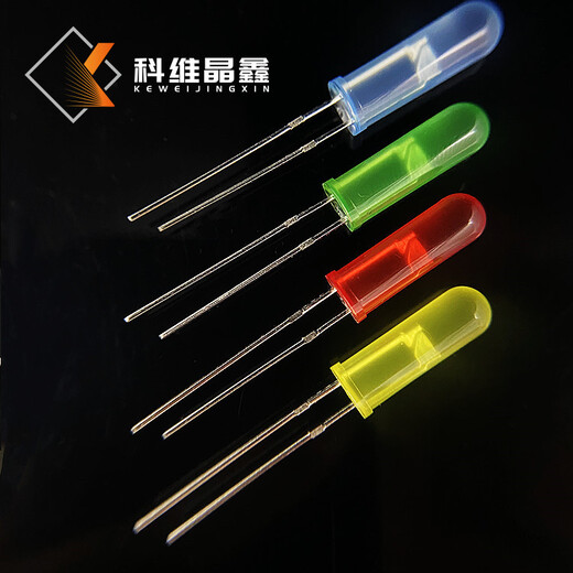 F5圓頭一體燈珠不要隔離柱長(cháng)頭黃發(fā)黃光