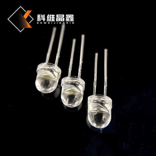 5mm草帽高頭白光LED燈珠F5草帽高膠體白燈