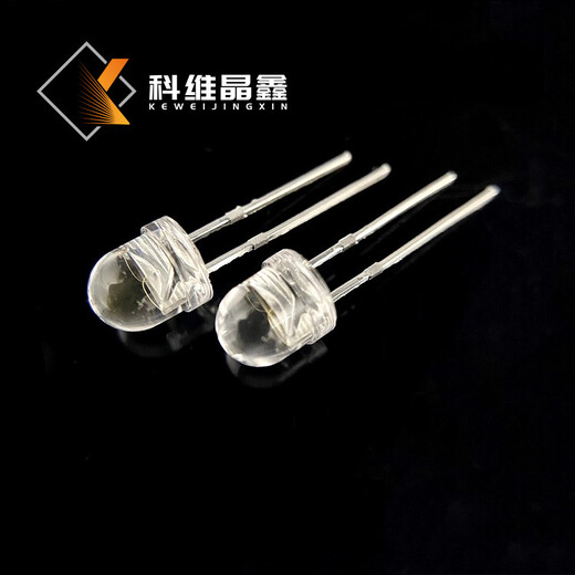 5mm高亮草帽白光燈珠LED編帶彎腳直插燈珠