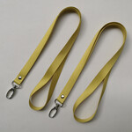 金色挂绳凸字印刷工牌吊带涤纶织带工作证伸缩绳