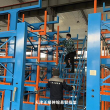 车间管材分类储存方法伸缩悬臂式货架规格表6米钢管存放架