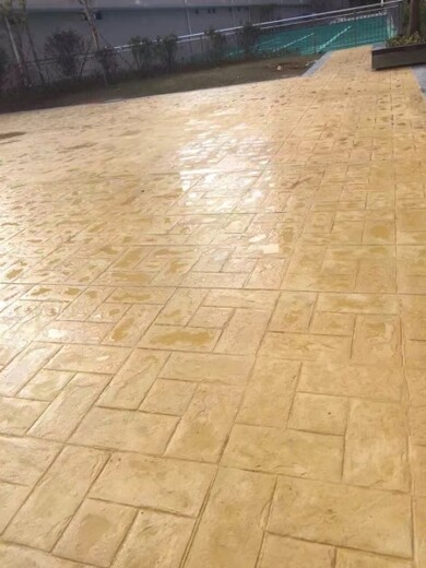 南京仙林大学城压模水泥混凝地坪地面模具