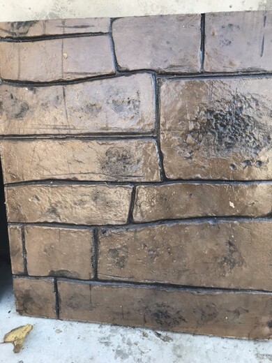 枣庄峄城区模压水泥混凝地坪地面厂家
