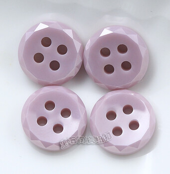 黛石紫色24花陶瓷纽扣服装新式辅料陶瓷货源厂家