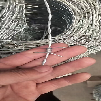 遼寧正反擰刺繩廠家供應(yīng)葫蘆島PVC包塑刺網(wǎng)盤(pán)錦鍍鋅鐵刺線