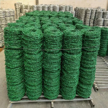 西藏单股刺绳厂家供应拉萨带刺铁丝网昌都防爬刺丝围栏