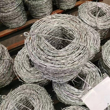 西藏单股刺绳厂家供应拉萨带刺铁丝网昌都防爬刺丝围栏