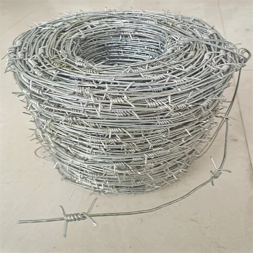 河北铁丝刺绳厂家供应台湾PVC包塑刺网台北镀锌铁刺线