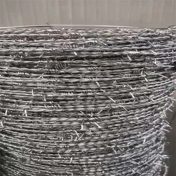 河北铁蒺藜厂家供应甘肃道路养护钢丝网兰州道路养护刺铁丝
