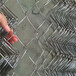 8mm粗包胶球场护栏网涂塑排球场围网不锈钢勾花网
