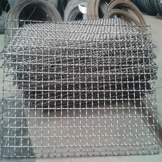 河北不锈钢轧花网片厂家供应红河矿用钢丝矿筛网不锈钢方孔编织网