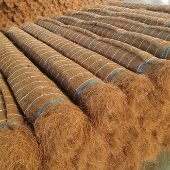 河道绿化抗冲纤维毯矿山植被护坡植草毯