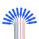 单模多模电信级尾纤SC12芯束状尾纤FC12芯光纤跳线全新